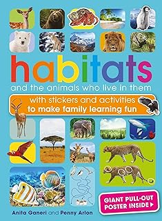 Les habitats et les animaux qui y vivent : avec des autocollants