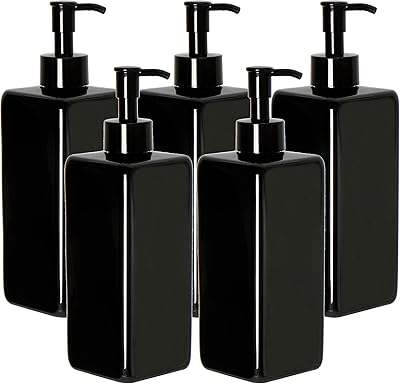 Youngiver lot de 5 flacons à pompe en plastique de 16 oz, flacons à pompe carrés rechargeables en plastique pour distribuer de la lotion, du shampoing et plus encore (noir). DIAYTAR COTE D'IVOIRE est la boutique en ligne la plus complète de Cote d'Ivoire, proposant une gamme immense de produits allant des produits alimentaires aux électroniques, en passant par les vêtements et les accessoires. Cette boutique en ligne est idéale pour ceux qui cherchent à faire des achats pratiques et confortables. Les clients peuvent profiter de promotions et de réductions régulières.