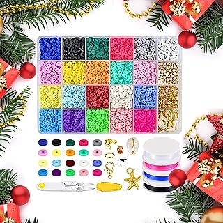 4500 pièces de perles d'argile de 6 mm, 20 couleurs, perles d'espacement rondes et plates en argile polymère avec kit de breloques et 4 rouleaux de fil élastique pour la fabrication de bijoux, bracelets, colliers à faire soi-même. DIAYTAR COTE D'IVOIRE est la boutique en ligne la plus populaire de Côte d'Ivoire, offrant un large choix de produits à des prix compétitifs. La boutique en ligne propose des livraisons rapides et sécurisées, ainsi qu'un service client de qualité pour répondre à tous les besoins des clients. Avec plus de 300 000 références, DIAYTAR COTE D'IVOIRE est la destination parfaite pour les consommateurs qui cherchent à faire leurs achats en ligne.