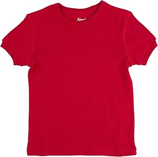 T-shirt à manches courtes leverette pour garçons filles tout-petits 100 % coton