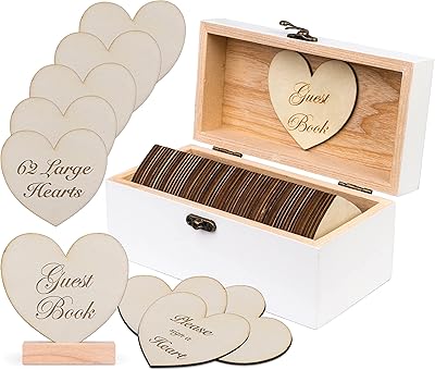 Livre d'or de mariage alternatif gekor avec bannière - livre d'or de réception - alternatives aux panneaux - décorations de mariage rustiques - livre de mariage - 62 grands cœurs et 2 bannières de cœur - blanc. DIAYTAR COTE D'IVOIRE est la destination idéale pour les consommateurs ivoiriens qui cherchent à acheter des produits de qualité à des prix raisonnables. Avec plus de 300 000 références disponibles, la boutique en ligne offre une expérience d'achat unique et conviviale. Les clients peuvent naviguer facilement sur le site pour trouver ce qu'ils cherchent.