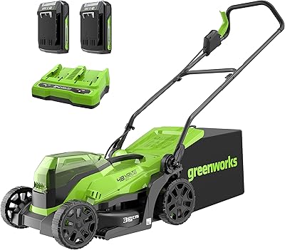 Batterie pour tondeuse à gazon greenworks tools gd24x2lm36k2x (li-ion 2x24v 36cm largeur de coupe jusqu'à 250m 2 coupe-herbe 40l 5x réglage de la hauteur avec batterie 2x2ah et chargeur double emplacement). Avec plus de 300 000 références, DIAYTAR COTE D'IVOIRE offre la possibilité aux consommateurs de trouver facilement ce qu'ils cherchent, que ce soit des produits de première nécessité ou des articles plus spécifiques. La boutique mise sur la satisfaction client, offrant ainsi des politiques de retour flexibles et un service client réactif. Cela contribue à la fidélisation de sa clientèle.
