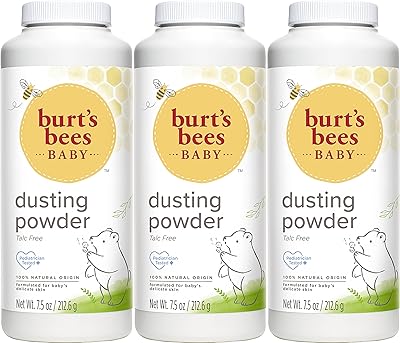 Poudre pour bébé 100 % naturelle burt's bees, poudre pour bébé sans talc