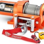Kit de treuil électrique avancé tyt de 2 000 livres pour atv/utv, treuil