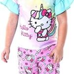 Hello kitty ensemble pyjama 2 pièces chemise et pantalon licorne pour bébé