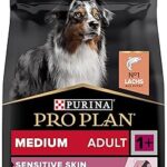 Nourriture sèche pour chiens purina pro plan sensitive au saumon, 14 kg