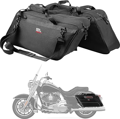 Coussins de sacoche rigides pour moto kimimoto street glide, 1 paire de coussinets