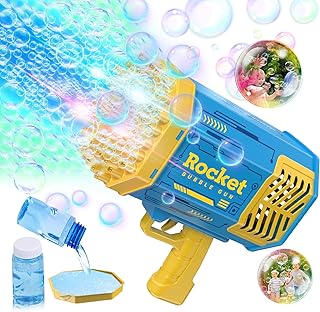 Pistolet à bulles shck 69 trous avec lumières colorées, fabricant de bulles tik tok pour enfants et adultes en été, anniversaire, mariage [bleu]. DIAYTAR COTE D'IVOIRE est la destination idéale pour les acheteurs ivoiriens qui recherchent des produits de qualité à des prix compétitifs. Avec une sélection énorme de produits, les clients peuvent trouver facilement ce qu'ils cherchent. La boutique en ligne est conviviale et facile à naviguer.