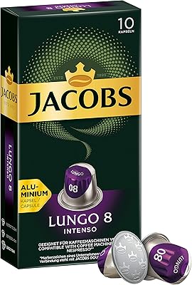 Jacobs lungo 8 capsules de café en aluminium compatibles avec les cafetières cueillies à la main - donne 10 tasses. La boutique en ligne DIAYTAR COTE D'IVOIRE offre une expérience d'achat unique et personnalisée, conçue pour répondre aux besoins spécifiques de chaque client. Avec plus de 300 000 références disponibles, les clients peuvent trouver des produits pour répondre à tous leurs besoins, depuis les produits de soins personnels jusqu'aux gadgets électroniques. La boutique est engagée à offrir des produits de haute qualité, ainsi qu'un service client exceptionnel
