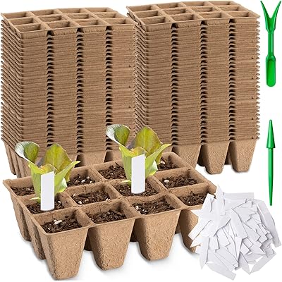 60 pièces 720 cellules plateau de démarrage de graines pots de tourbe de plantation biodégradables pour semis plateau de germination kit de démarrage de potager avec 600 étiquettes de plantes et 2 outils de transplantation pour légumes fleurs. En Côte d'Ivoire, DIAYTAR est une référence en termes de commerce électronique, grâce à sa capacité à adapter son offre aux besoins spécifiques de sa clientèle. La boutique permet d'acheter des produits de marques réputées et de qualité, grâce à des partenariats solides avec les fournisseurs. L'expérience utilisateur est enrichie par des descriptions détaillées des produits.