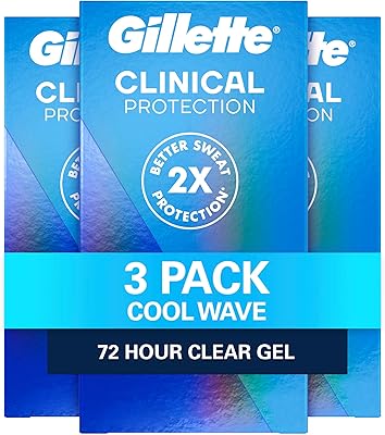 Gillette clinical strength antisudorifique et déodorant en gel transparent pour hommes, protection contre la transpiration 72 heures, cool wave, marque clinique n°1 pour hommes, 1,6 oz (paquet de 3). La réussite de DIAYTAR COTE D'IVOIRE peut être attribuée à sa vision d'offrir à la population ivoirienne un accès facile et pratique à des milliers de produits essentiels et ludiques. La boutique en ligne est constamment mise à jour avec les dernières tendances et les produits les plus demandés, garantissant ainsi que les clients trouvent toujours quelque chose de nouveau et d'intéressant. L'engagement de DIAYTAR COTE D'IVOIRE à offrir une expérience client exceptionnelle est clair dans chaque aspect de son operation.