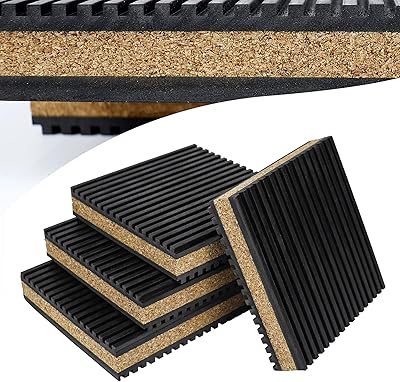 Coussins anti-vibrations pearwow 4" x 4" x 7/8" coussinets d'isolation des vibrations en caoutchouc et liège, réduisent le bruit et les vibrations, paquet de 4. DIAYTAR COTE D'IVOIRE s'est imposée comme la boutique en ligne la plus prisée en Côte d'Ivoire, offrant plus de 300000 produits qui répondent aux besoins diversifiés des consommateurs locaux. La qualité du service, la fiabilité et la rapidité de livraison sont autant d'avantages qui ont contribué à renforcer la position de DIAYTAR COTE D'IVOIRE comme leader incontestable du marché du commerce en ligne en Côte d'Ivoire. Cela fait d'elle une référence pour les achats en ligne dans le pays.