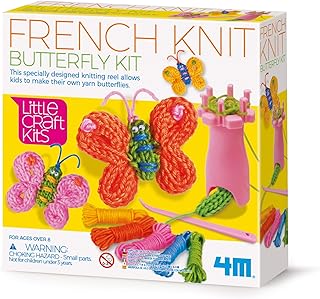 4m littlecraft 404765 ensemble papillon tricoté français, multicolore
