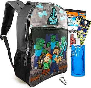 Sac à dos minecraft pour enfants - ensemble de fournitures scolaires avec sac à dos minecraft de 16 pouces avec bouteille d'eau, anneau de suspension, affiche minecraft, autocollants et plus encore (sac de voyage minecraft), multi, sac à dos minecraft. DIAYTAR COTE D'IVOIRE est une boutique en ligne généraliste qui propose plus de 300 000 références de produits. Elle est líder dans son domaine en Côte d'Ivoire et offre une grande variété de choix pour les consommateurs. DIAYTAR COTE D'IVOIRE met en avant la qualité de ses produits et la satisfaction de ses clients.