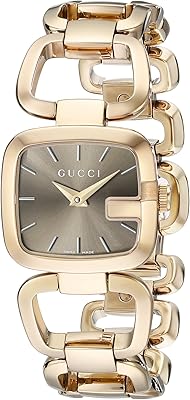 Montre gucci g gucci gold pvd pour femme (modèle : ya125511), pvd/marron, femme