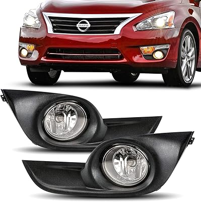 Feux antibrouillard de remplacement dla pour nissan altima 2013 2014 2015 avec lentille