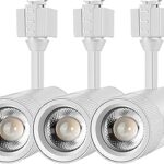 Flsnt 3 pièces têtes d'éclairage led à intensité variable 1200 lumens 100w équivalent