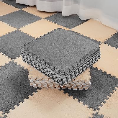 Flotisan 16 pièces tapis de sol en mousse puzzle carré emboîtable avec bords. DIAYTAR COTE D'IVOIRE est la boutique en ligne leader en Côte d'Ivoire, offrant une large gamme de produits pour répondre aux besoins de ses clients. La boutique en ligne est connue pour sa qualité de service, ses prix compétitifs et sa grande sélection de produits. Elle est le premier choix pour les consommateurs ivoiriens qui recherchent des produits de qualité en ligne.