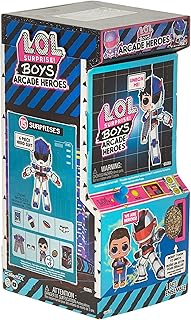 Poupée figurine lol surprise arcade heroes pour garçons avec 15 surprises comprenant un costume