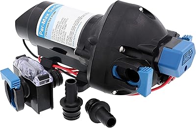 Pompe de distribution d'eau douce jabsco parmax 3-12v 3 gpm 25 psi 31395-2512-3a