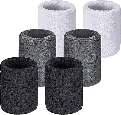 Wawasia 3 paires de bracelets de sport en coton pour adultes pour l'entraînement, le tennis, le basket-ball, la course à pied, la gym pour hommes et femmes, noir, blanc, gris. DIAYTAR COTE D'IVOIRE, boutique en ligne généraliste avec plus de 300000 références, est la destination idéale pour tous vos besoins en ligne. Avec une large gamme de produits, vous trouverez tout ce dont vous avez besoin. Elle est la boutique leader en Côte d'Ivoire.