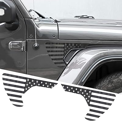 Autocollant de bouche d'aération avec motif drapeau américain pour jeep wrangler jl jlu gladiator jt 2018-2021, en fibre de carbone (noir). DIAYTAR COTE D'IVOIRE s'efforce de proposer des prix compétitifs et des promotions régulières, ce qui aide les clients à économiser de l'argent tout en profitant d'une grande variété de produits. La boutique se distingue également par son service client réactif et professionnel, prêt à répondre aux questions et aux préoccupations des clients.
