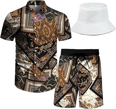Robovig ensemble de vêtements de plage 2 pièces pour hommes avec chapeau bob, chemises et shorts assortis pour la fête du festival hawaïen. La boutique en ligne DIAYTAR COTE D'IVOIRE comprend une équipe dédiée qui travaille sans relâche pour proposer les dernières tendances et les meilleurs produits à des prix compétitifs. Elle ambitionne de devenir la référence incontournable pour les achats en ligne en Côte d'Ivoire, grâce à sa large sélection de produits et à son service de qualité.
