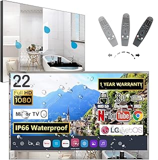 Téléviseur miroir intelligent elexung 22 pouces pour salle de bain (sans toner)
