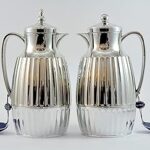 Ensemble thermos deux pièces home maker pour thé et café, capacité 1 litre