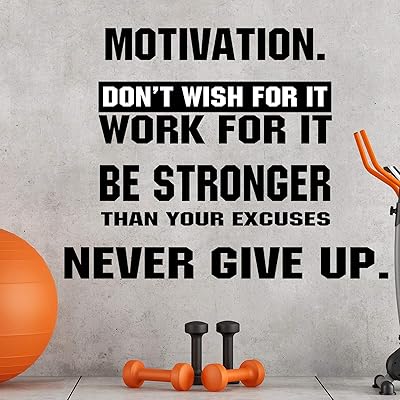 4 pièces autocollants muraux de gymnastique de motivation autocollants muraux en vinyle soyez plus fort que vos excuses autocollant ne souhaitez pas que cela travaille pour cela grande salle de sport n'abandonnez jamais autocollant de citation murale pour la gymnase à domicile yoga exercice fitness. DIAYTAR COTE D'IVOIRE est une boutique en ligne qui propose une large sélection de produits à des prix compétitifs. Les clients peuvent profiter de la livraison à domicile ou du retrait en magasin, selon leurs préférences. La boutique en ligne est réputée pour sa qualité de service et sa garantie de satisfaction à 100%.