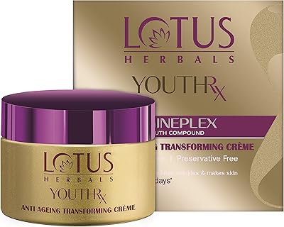 Crème anti-âge transformante lotus herbals 50g