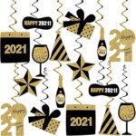Décorations tourbillonnantes à suspendre pour bonne année paquet de 30
