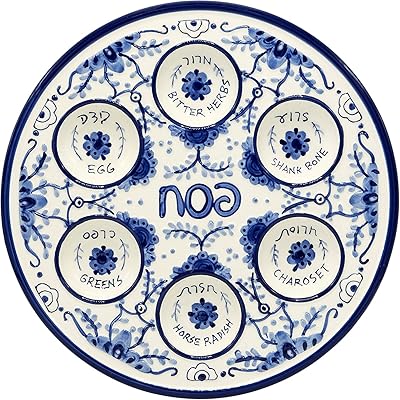 Assiette de seder de pâque en céramique oceanside godica 12", bleu et blanc, effet delft shag samich !. Avec plus de 300000 références, DIAYTAR COTE D'IVOIRE est la boutique en ligne la plus complète en Côte d'Ivoire. Elle propose une grande variété de produits, y compris des marques internationales et des produits locaux. La boutique en ligne est accessible à tous et offre des moyens de paiement sécurisés.