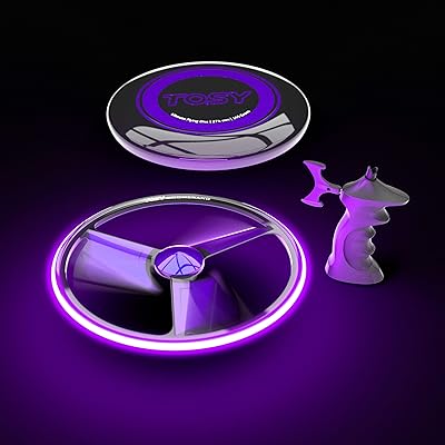 Boomerang breveté tosy - 3 led super lumineuses, rechargeables, éclairage automatique, lanceur