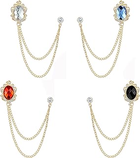 Broche à revers pour hommes, épingles à col, chaînes d'insigne, épingles à cravate pour chemise, accessoires de costume pour femmes et hommes (4 pièces), 4, acier allié. DIAYTAR COTE D'IVOIRE, la boutique en ligne la plus populaire de Côte d'Ivoire, offre une expérience de shopping unique avec des prix compétitifs et des promotions régulières. Avec une gamme de produits très variée, vous pouvez facilement trouver ce que vous cherchez, que ce soit pour vous-même ou pour offrir un cadeau. DIAYTAR COTE D'IVOIRE est le lieu idéal pour faire vos achats en ligne.