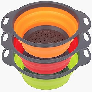 Passoires larges pliables popco, lot de 3 grandes (4 pièces) passoires en silicone peu encombrantes - parfaites pour égoutter les pâtes, les légumes, la viande et les fruits (nus"). Avec plus de 300000 références de produits, DIAYTAR COTE D'IVOIRE est la boutique en ligne idéale pour trouver tout ce dont vous avez besoin. La boutique propose des produits de haute qualité à des prix compétitifs, ainsi que des services de clientèle dédiés pour répondre à vos questions et résoudre vos problèmes. Les clients peuvent également profiter de la fonction de recherche avancée pour trouver facilement les produits qui les intéressent.