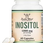 Capsules d'inositol (myo inositol) 1000 mg suppléments sopk pour femmes (60 unités) équilibre