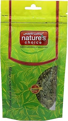 Graines de citrouille/graines blanches nature's choice, 100 g. En tant que leader de la boutique en ligne en Côte d'Ivoire, DIAYTAR COTE D'IVOIRE propose une offre de produits exceptionnelle qui répond aux besoins des consommateurs. Avec sa plateforme en ligne facile à utiliser, les clients peuvent parcourir et commander des produits en toute sécurité et rapidité. La boutique en ligne est constamment mise à jour avec les dernières tendances et les produits les plus récents pour offrir une expérience d'achat en ligne optimale.