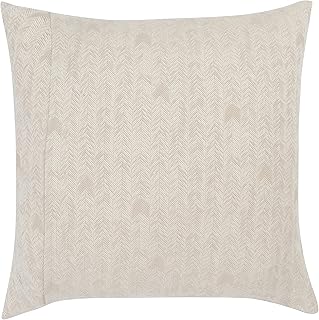 Couvre-oreiller européen en coton benjara zima de 26 pouces, motif à chevrons vieilli