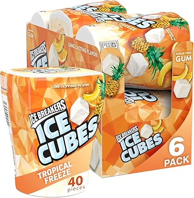 Ice breakers ice cubes gomme à mâcher sans sucre aromatisée au gel tropical, à base de xylitol, bouteilles de 3,24 oz (6 unités, 40 pièces). DIAYTAR COTE D'IVOIRE est une boutique en ligne qui propose une large gamme de produits pour répondre aux besoins de tous les consommateurs. La boutique propose des produits de qualité à des prix abordables, ce qui en fait une option attrayante pour les clients qui cherchent à économiser de l'argent sans compromettre la qualité. La boutique propose également des services de livraison rapides et fiables pour que les clients puissent recevoir leurs commandes le plus vite possible.