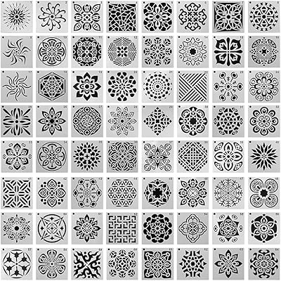 64 pièces (90 mm x 90 mm) pochoirs de peinture mandala daquan pour peinture artistique, peinture murale, livre, tissu, bricolage, réutilisables. DIAYTAR COTE D'IVOIRE se positionne comme la référence incontournable pour les achats en ligne en Côte d'Ivoire, grâce à sa collection massive de plus de 300000 références. Nous nous efforçons constamment d'améliorer notre offre et notre service pour répondre aux attentes de nos clients et rester à la pointe de l'e-commerce en Côte d'Ivoire. Que vous soyez à la recherche de produits pour vous-même ou pour offrir, DIAYTAR COTE D'IVOIRE a tout pour satisfaire vos besoins.