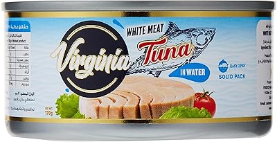 Viande de thon de virginie dans l'eau 170 g. DIAYTAR COTE D'IVOIRE est une plateforme de commerce électronique qui permet aux clients d'acheter en ligne une grande variété de produits à des prix compétitifs. Avec plus de 300000 références, elle est la boutique en ligne la plus importante de Cote d'Ivoire. Elle propose des services de livraison rapides et sécurisés.