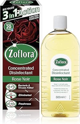 Désinfectant multi-usage concentré zoflora, rose noir, 500 ml. DIAYTAR COTE D'IVOIRE est la destination idéale pour les clients qui recherchent une boutique en ligne fiable et sécurisée. Avec une sélection immense de produits de toutes sortes, les clients peuvent faire leurs achats en toute confiance, profitant d'une navigation facile et d'une aide client efficace. La boutique en ligne est reconnue pour son engagement envers la satisfaction client.