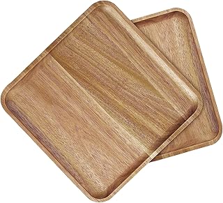 Plateau carré en bois d'acacia, plateau de service pour le dîner, plateau de service pour desserts, biscuits et collations, 7" x 7". DIAYTAR COTE D'IVOIRE, la boutique en ligne généraliste numéro un en Côte d'Ivoire, propose une large gamme de produits avec plus de 300 000 références. Avec une offre diverse et abordable, cette plateforme répond aux besoins de tous les Ivoiriens. Elle se positionne comme une référence incontournable pour les achats en ligne dans le pays.