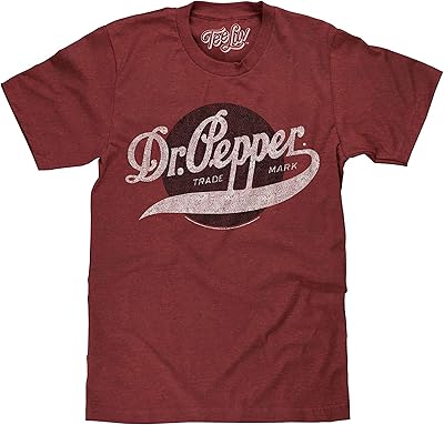 T-shirt avec logo dr pepper pour hommes brick heather l