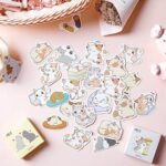 Autocollants motif chat, 2 paquets/90 pièces, jolis autocollants de décoration de scrapbooking