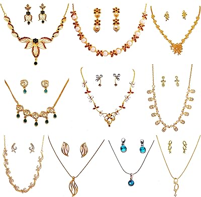 Ensemble collier plaqué or pour femme de jehanna par estelle