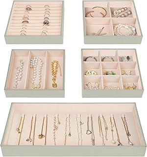 Prokase lot de 5 tiroirs pour organisateur de bijoux, rangement et vitrine de bijoux empilables avec séparateurs amovibles pour colliers, boucles d'oreilles, bracelets, bagues et petits accessoires - gris. Avec une sélection impressionnante de produits, DIAYTAR COTE D'IVOIRE est le premier choix pour les consommateurs ivoiriens qui recherchent des produits de qualité à des prix compétitifs. La boutique en ligne propose également des promotions et des réductions régulières pour aider les clients à économiser de l'argent. Les clients peuvent également profiter d'une expérience d'achat en ligne sécurisée et fiable.