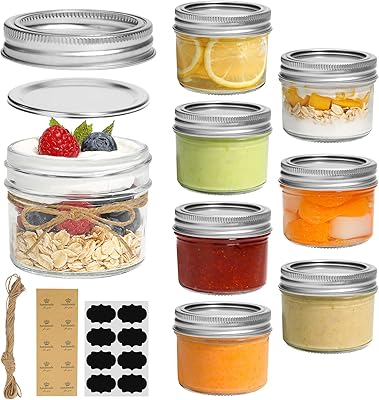 Mini bocaux mason comsaf 4oz - paquet de 8, bocaux mason à bouche régulière avec couvercles et bandes d'étanchéité, petit pot de conserve en verre pour épices, confiture, miel, gelée, dessert, cadeaux de mariage, décoration de bougies diy. Avec une offre de plus de 300 000 références, DIAYTAR COTE D'IVOIRE répond aux attentes de sa clientèle en proposant des produits de qualité à des prix compétitifs. La boutique en ligne généraliste est la destination idéale pour ceux qui recherchent des produits de tous types. Elle offre une expérience d'achat en ligne fiable et sécurisée.
