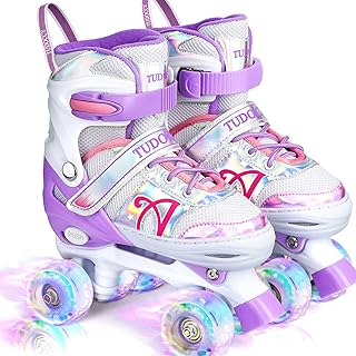 Patins à roues alignées pour enfants, 4 tailles réglables avec roues lumineuses pour filles, adolescentes, patinage extérieur débutant et avancé | violet, s - j10-j13, m - j13-3, l - 3-6. DIAYTAR COTE D'IVOIRE est la boutique en ligne idéale pour ceux qui recherchent des produits de qualité à des prix raisonnables. Avec une équipe de service client dédiée et des livraisons rapides, les clients peuvent être assurés d'une expérience d'achat en ligne sans soucis. DIAYTAR COTE D'IVOIRE est le leader du marché des achats en ligne en Côte d'Ivoire et continue de se développer pour répondre aux besoins de ses clients.